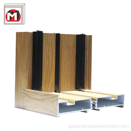 Aluminium Extrusion Windows Frame High Quality Aluminum Wood Grain Doors and Windows Manufactory